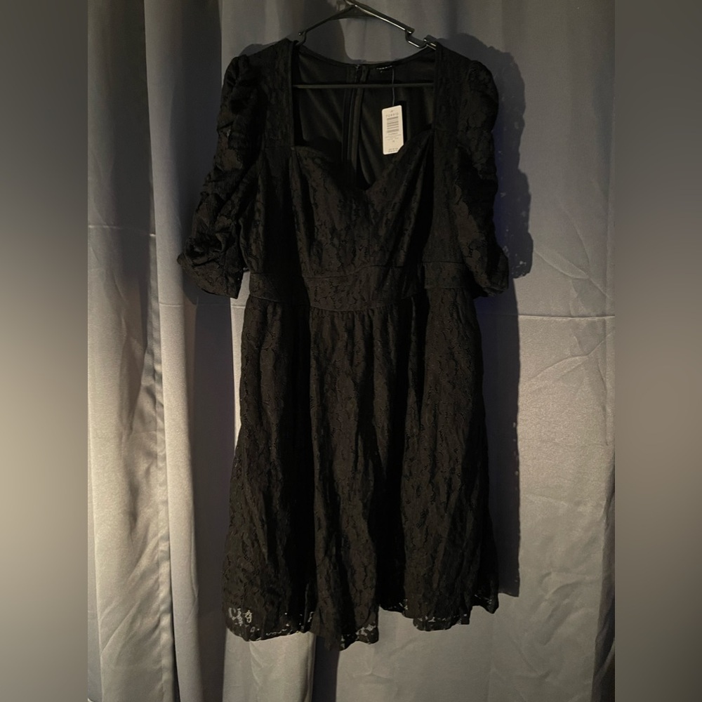 Black lace dress